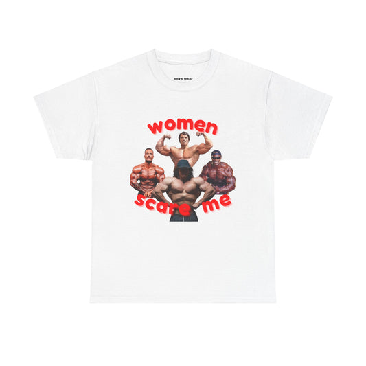 woman scare me Cotton Tee